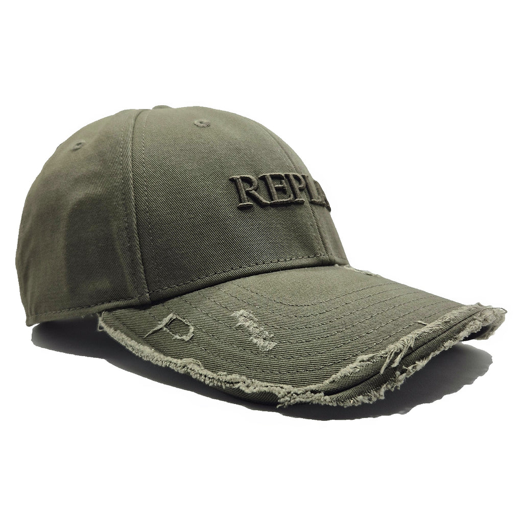 Replay Distressed Logo Cap