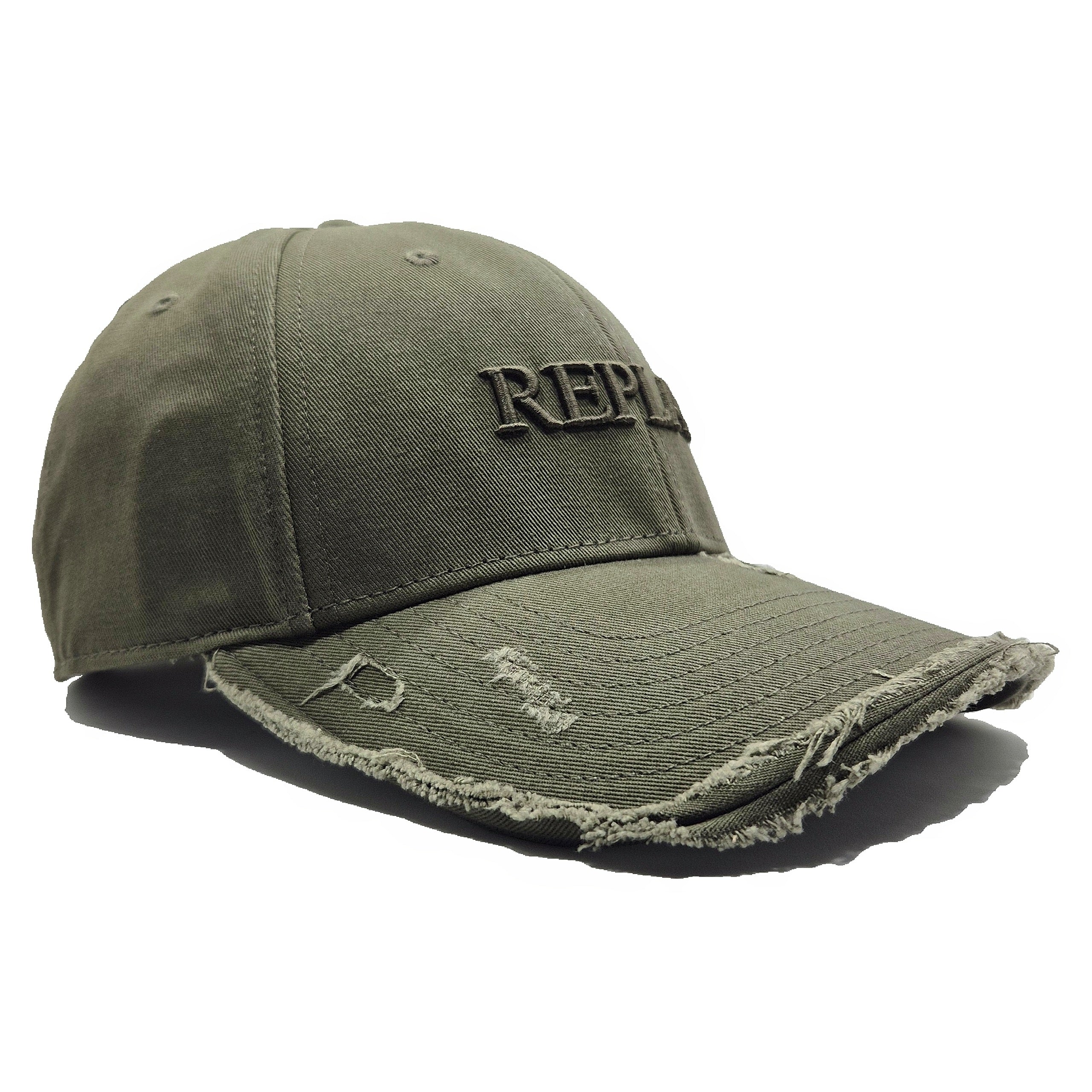 Replay Distressed Logo Cap
