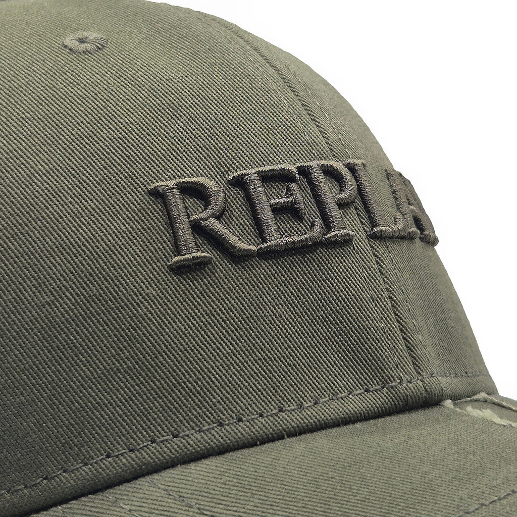Replay Distressed Logo Cap