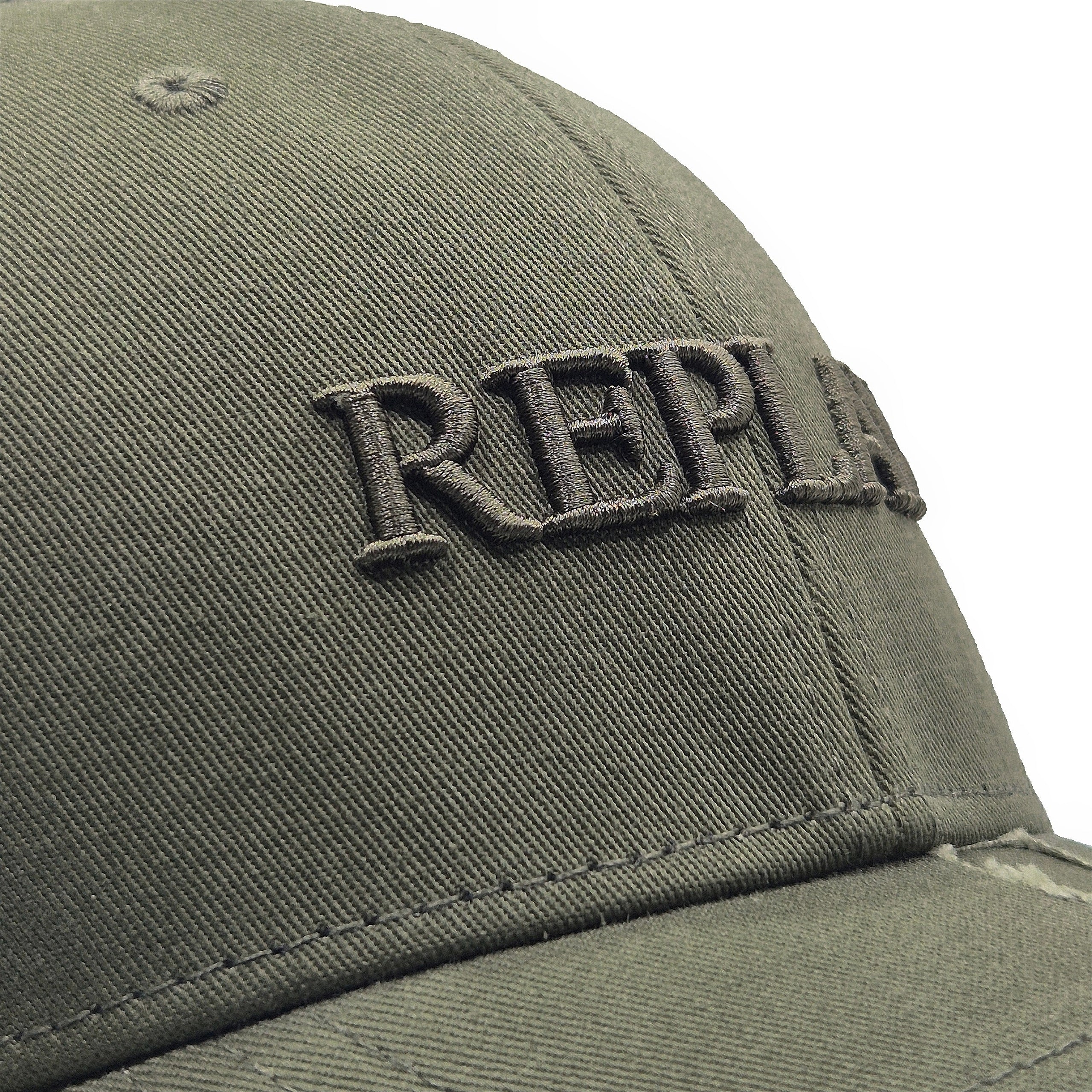 Replay Distressed Logo Cap